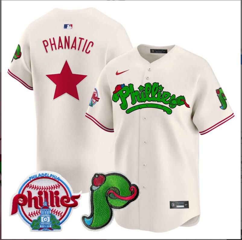 Men Philadelphia Phillies Phanatic cream Limited 2024 MLB Nike jersey->indianapolis colts->NFL Jersey